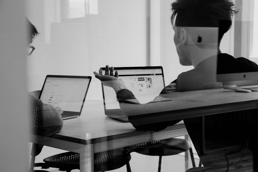 Development team collaborating on food delivery software
